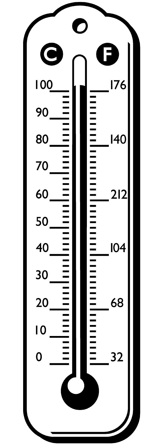 thermometer-with-celsius-and-fahrenheit-scale-stock-images