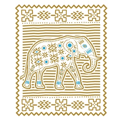 Indian style decoration with elephant