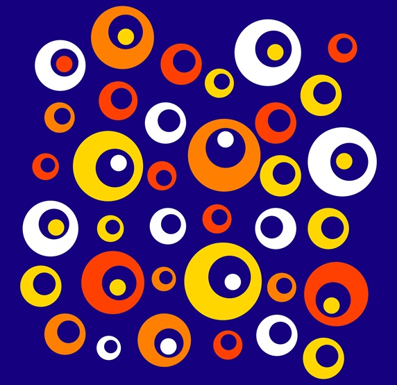 Colorful pattern with circles