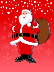 Santa Claus with bag