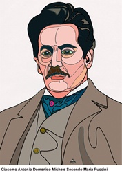 Portrait of Giacomo Puccini