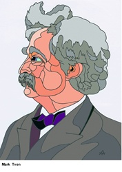 Portrait of Mark Twain