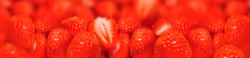 Close up of fresh strawberries