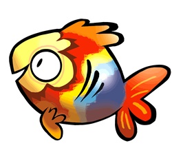 Multi colored fish