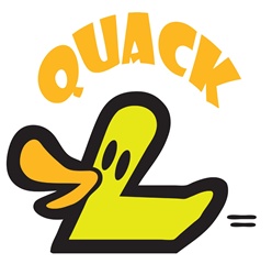 Yellow duck quacking