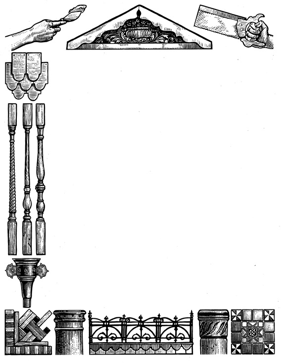 Elements representing various crafts