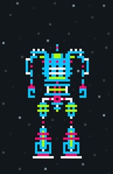 Pixelated robot