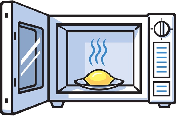 Lemon in microwave