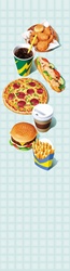 Range of unhealthy fast food
