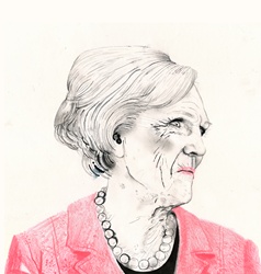 Drawing of Mary Berry