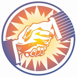 Handshake in circle