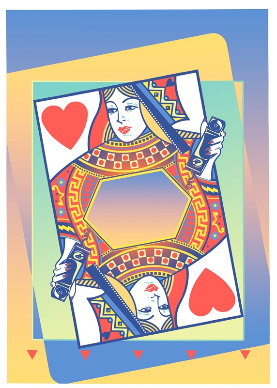 Queen of hearts card