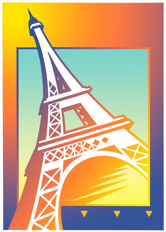 Illustration of Eiffel tower