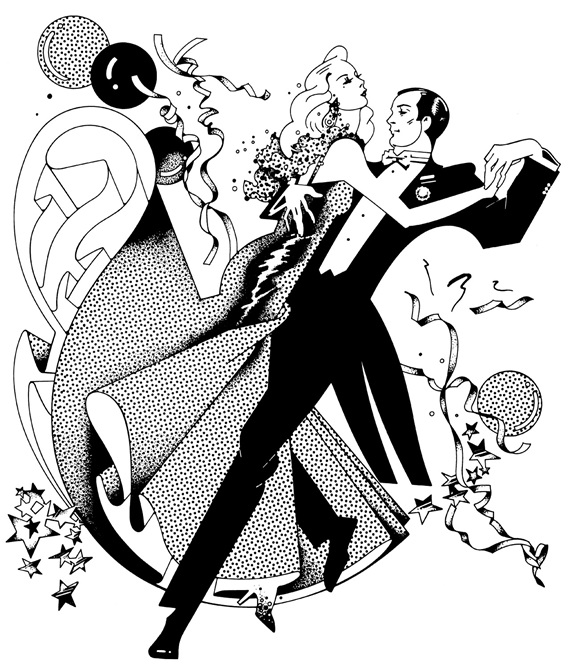 Man dancing with woman