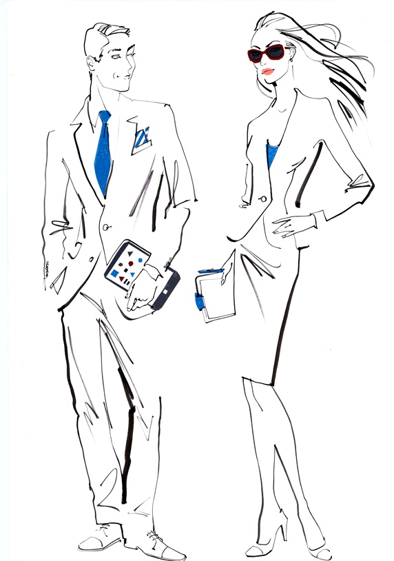 Business people in formal outfit
