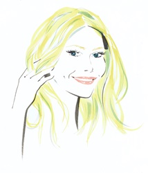 Portrait of smiling blonde woman