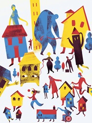 People with houses as children or pets