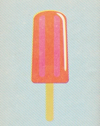 Red and pink popsicle