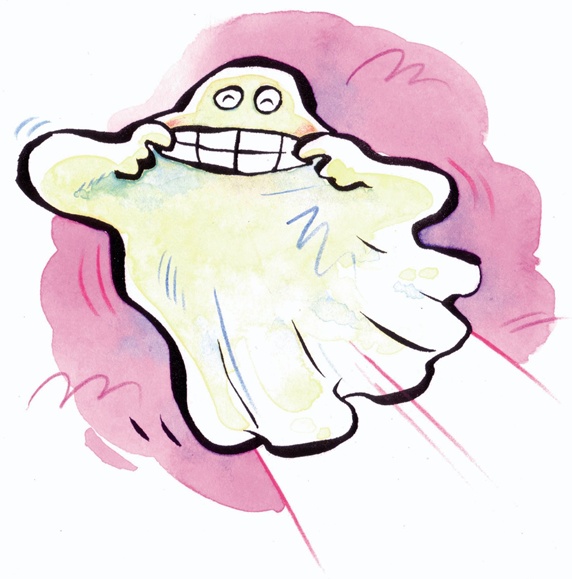 Smiling ghost