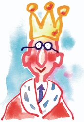 Man wearing crown