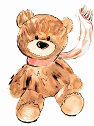 Portrait of teddy bear