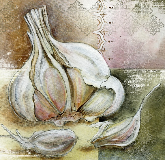 Close up of garlic bulb