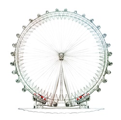 Ferris wheel spinning around