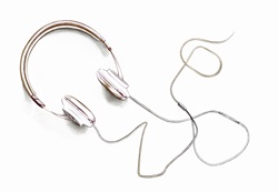 Drawing of headphones