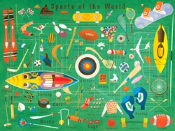 Illustration of lots of sports from around the world