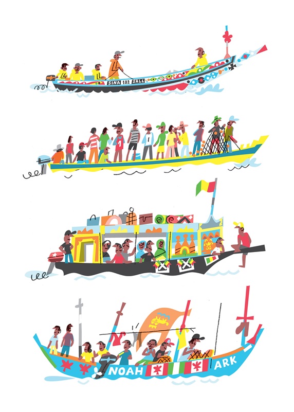 Boats from various parts of world
