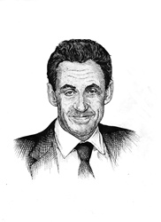 Portrait of former french president