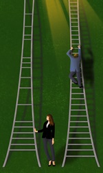 Corporate ladder of success