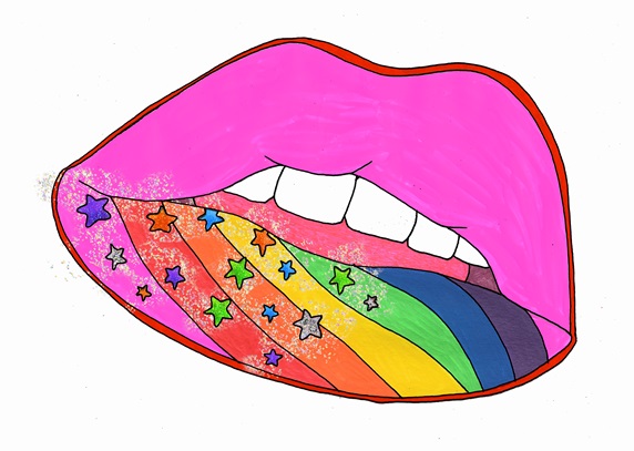Psychedelic lips