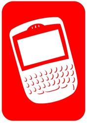 Cell phone in red
