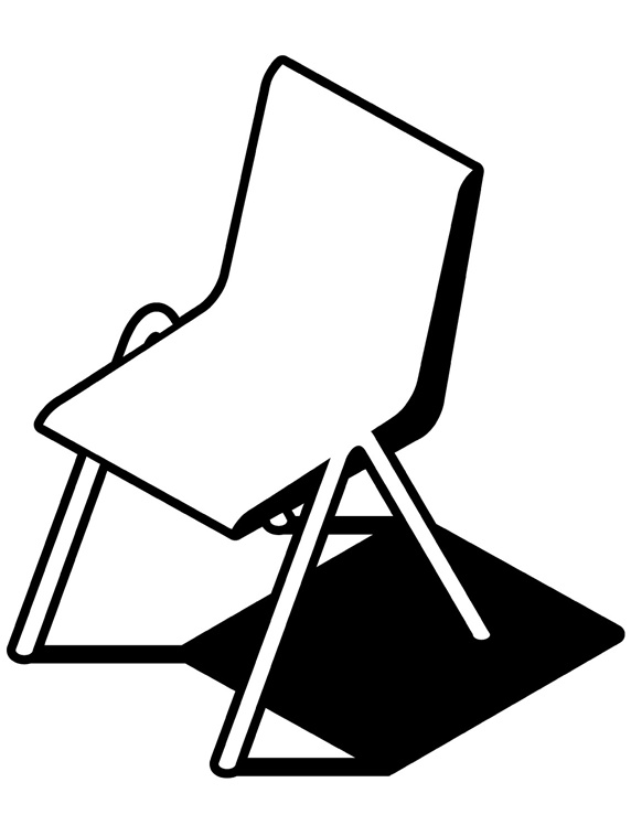 Chair on white background
