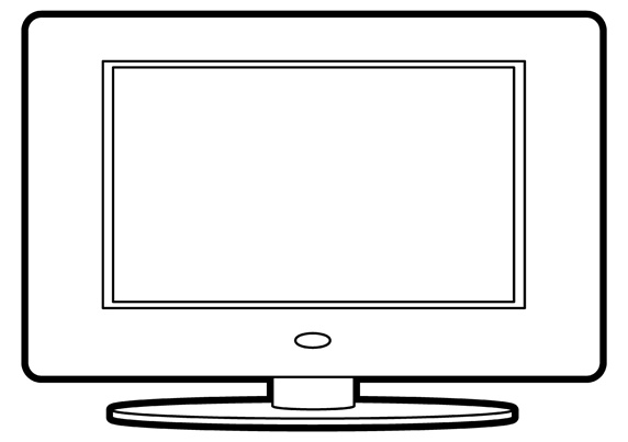 Computer monitor with blank screen