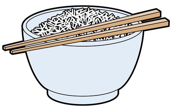Chinese noodles in bowl and chopsticks